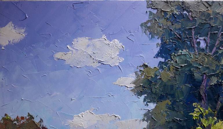 Original Impressionism Rural Life Painting by Boris Serdyuk