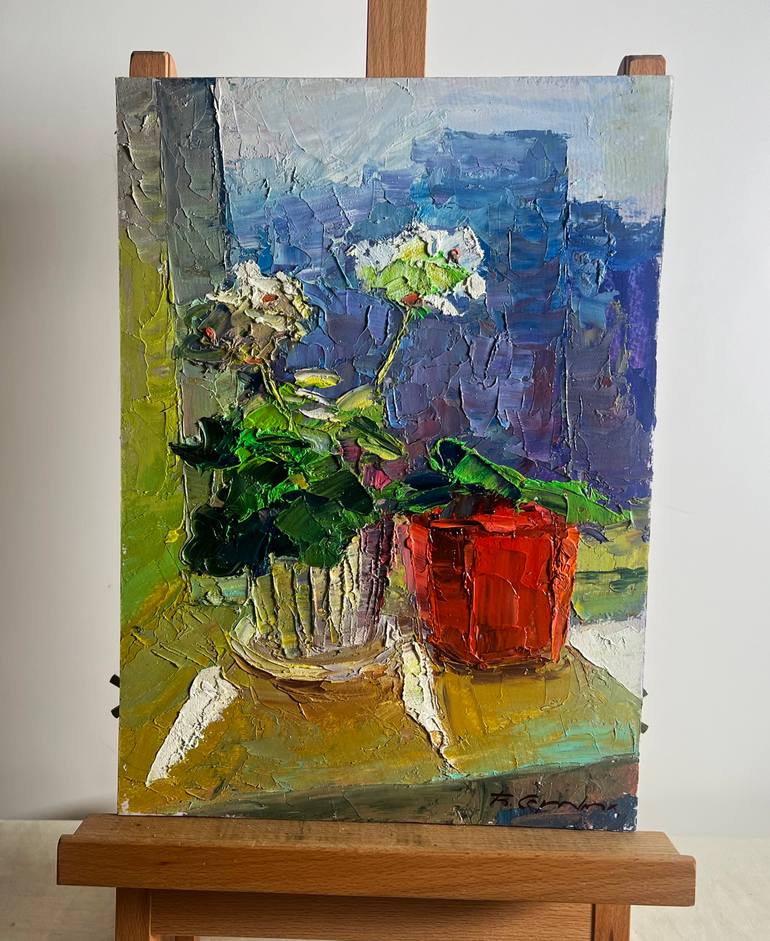 Original Impressionism Still Life Painting by Boris Serdyuk