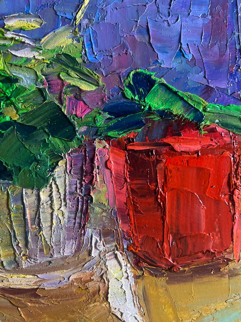Original Impressionism Still Life Painting by Boris Serdyuk