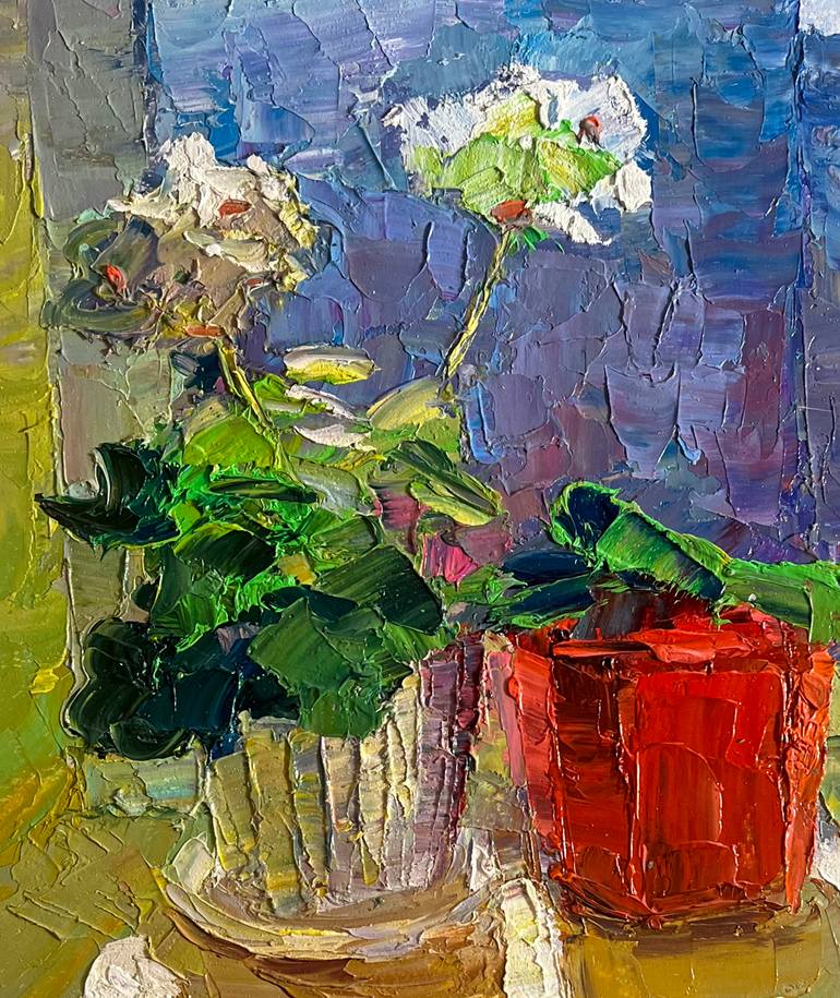Original Impressionism Still Life Painting by Boris Serdyuk