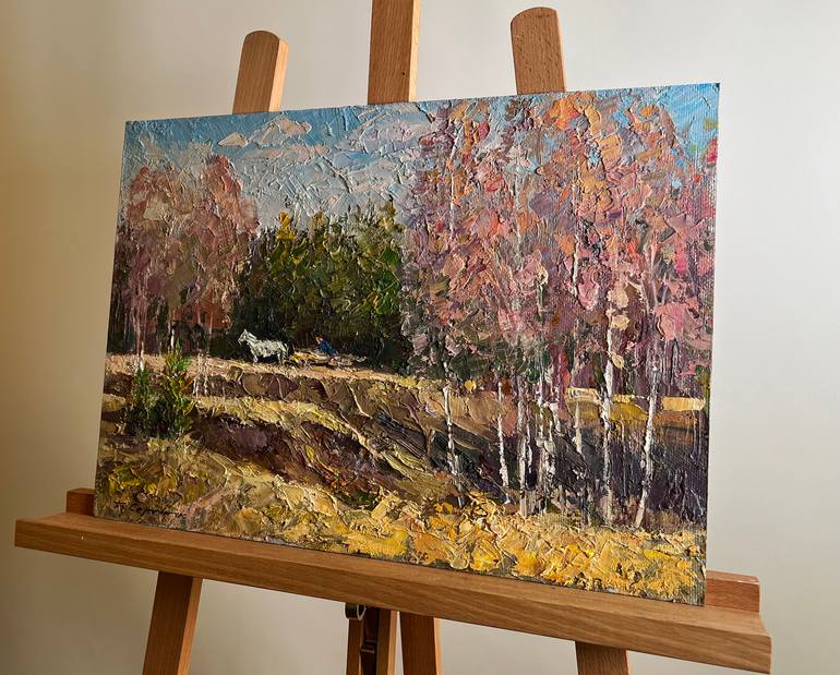 Original Impressionism Landscape Painting by Boris Serdyuk