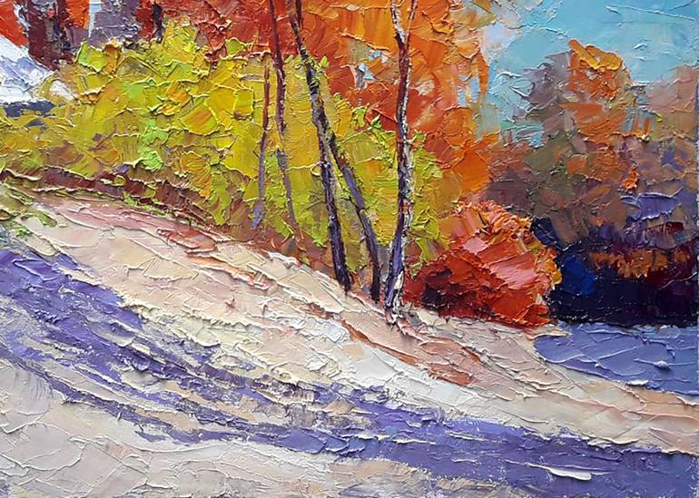 Original Impressionism Landscape Painting by Boris Serdyuk