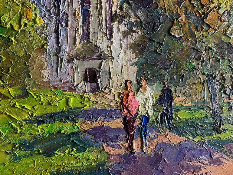 Original Impressionism Architecture Painting by Boris Serdyuk