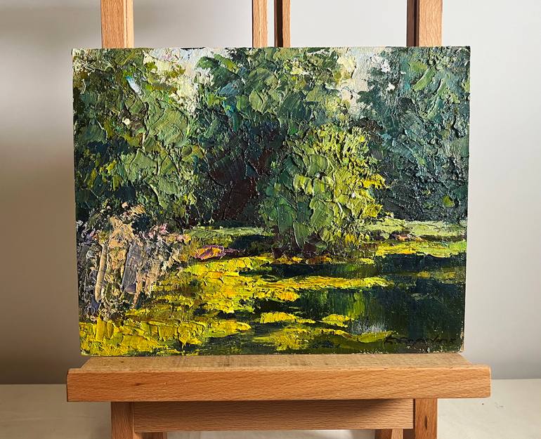 Original Impressionism Landscape Painting by Andrii Zhyvodorov