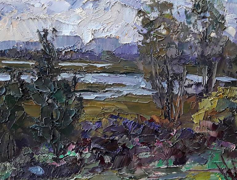 Original Impressionism Landscape Painting by Boris Serdyuk
