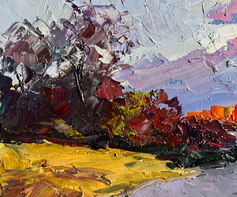 Original Impressionism Landscape Painting by Boris Serdyuk