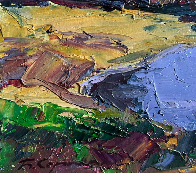 Original Impressionism Landscape Painting by Boris Serdyuk