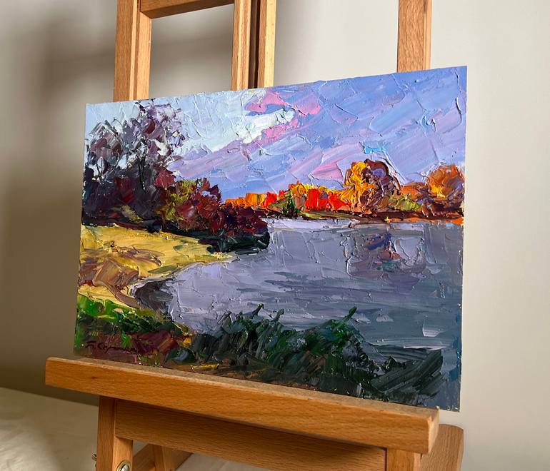 Original Impressionism Landscape Painting by Boris Serdyuk