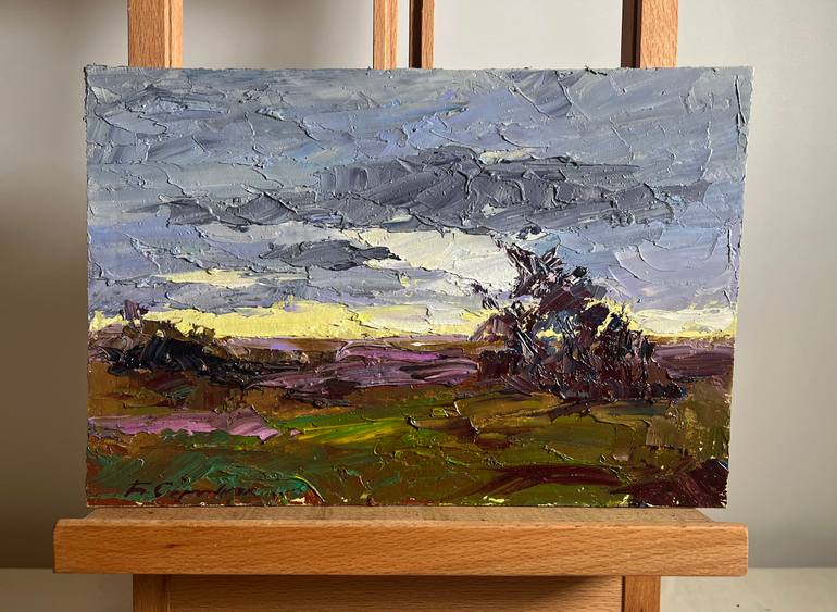 Original Impressionism Landscape Painting by Boris Serdyuk