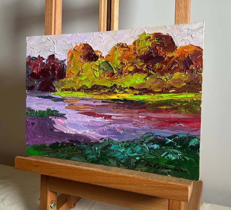 Original Impressionism Landscape Painting by Boris Serdyuk