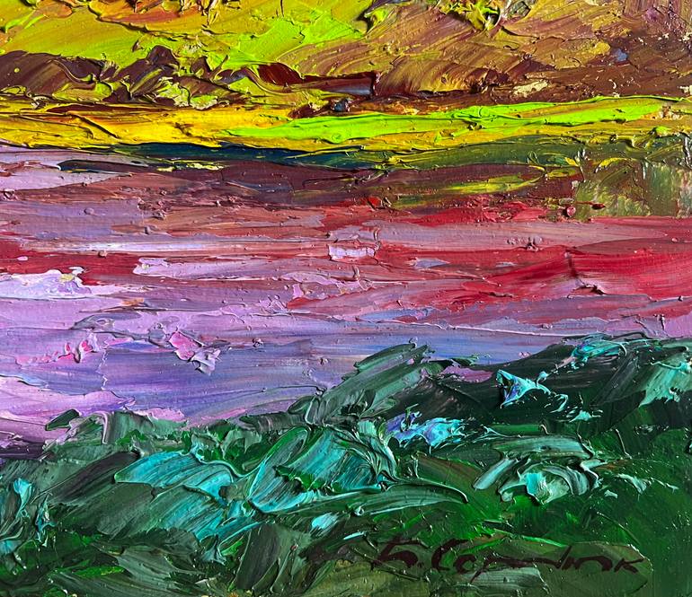 Original Impressionism Landscape Painting by Boris Serdyuk