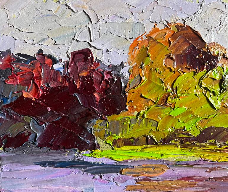 Original Impressionism Landscape Painting by Boris Serdyuk