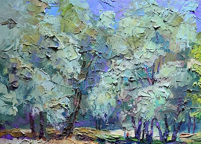 Original Impressionism Landscape Painting by Boris Serdyuk