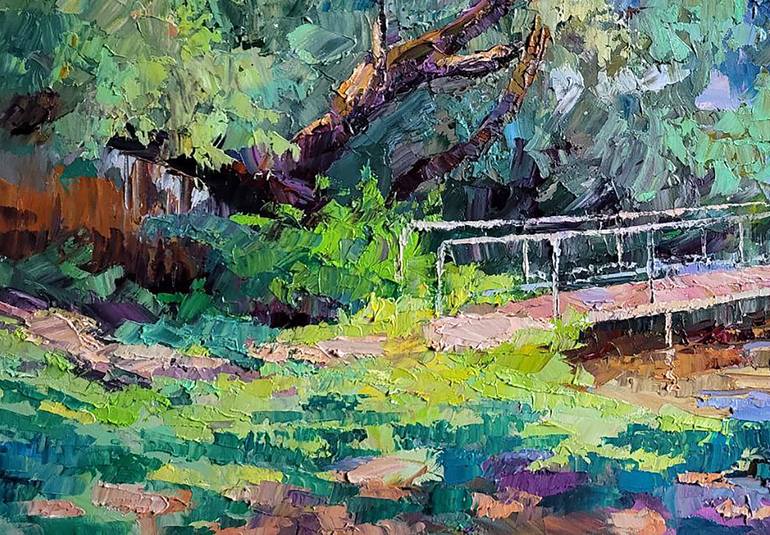 Original Impressionism Landscape Painting by Andrii Zhyvodorov
