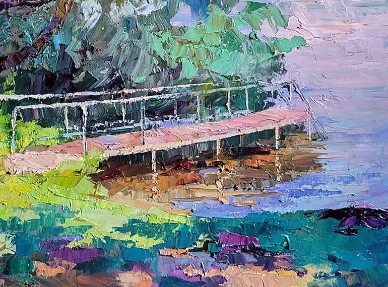 Original Impressionism Landscape Painting by Andrii Zhyvodorov