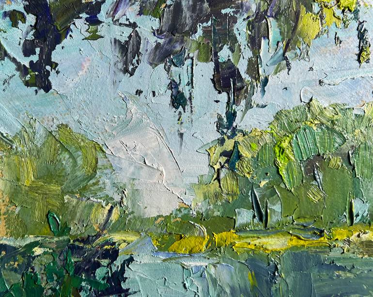 Original Impressionism Landscape Painting by Andrii Zhyvodorov