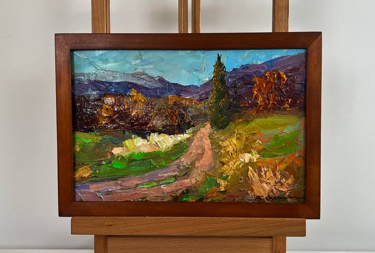 Original Impressionism Landscape Painting by Andrii Zhyvodorov