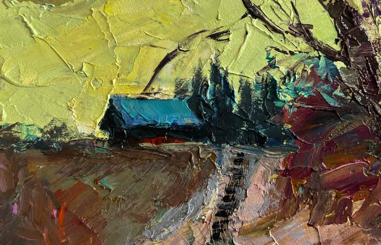 Original Impressionism Landscape Painting by Andrii Zhyvodorov