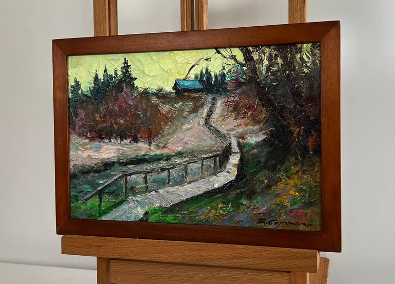 Original Impressionism Landscape Painting by Andrii Zhyvodorov