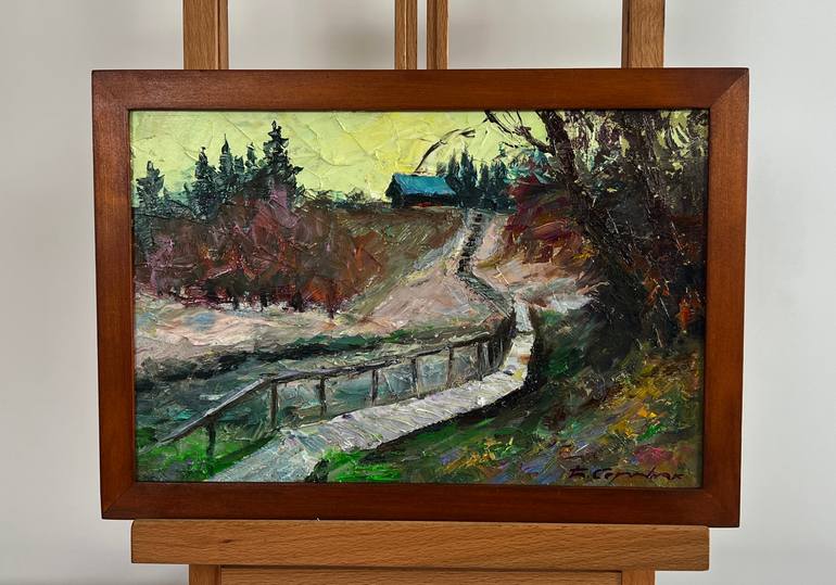Original Impressionism Landscape Painting by Andrii Zhyvodorov