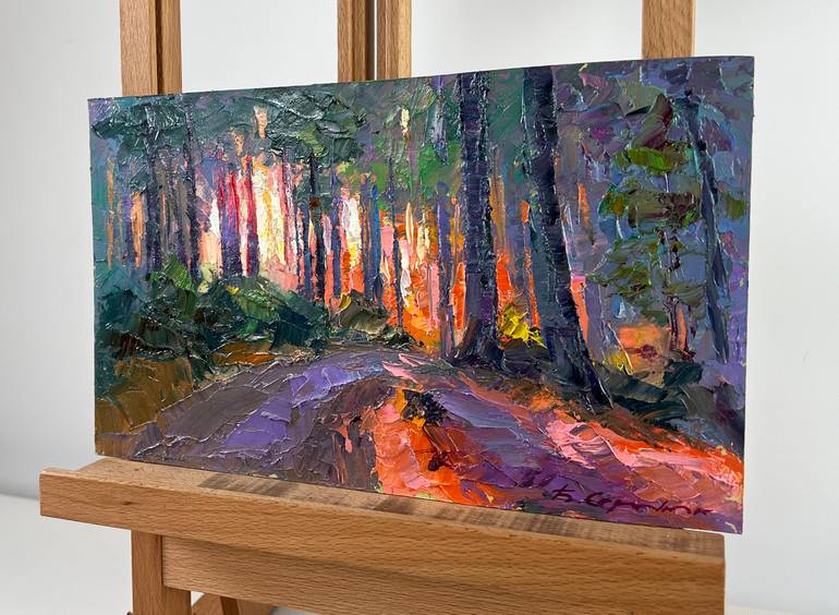 Original Impressionism Landscape Painting by Andrii Zhyvodorov
