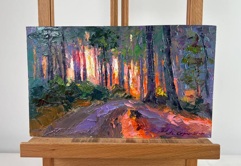 Original Impressionism Landscape Painting by Andrii Zhyvodorov