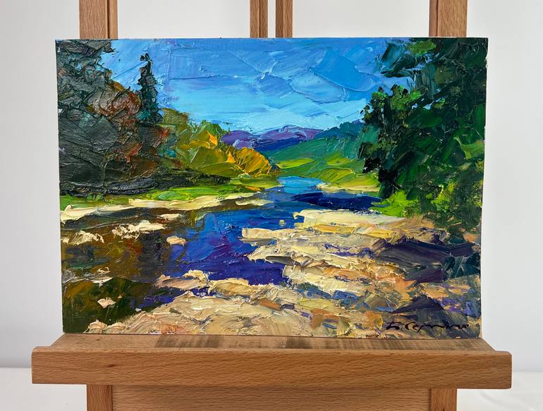 Original Impressionism Landscape Painting by Andrii Zhyvodorov