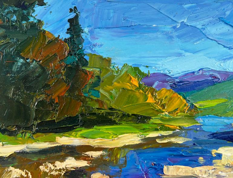 Original Impressionism Landscape Painting by Andrii Zhyvodorov