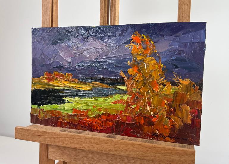 Original Impressionism Landscape Painting by Andrii Zhyvodorov
