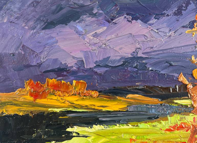 Original Impressionism Landscape Painting by Andrii Zhyvodorov