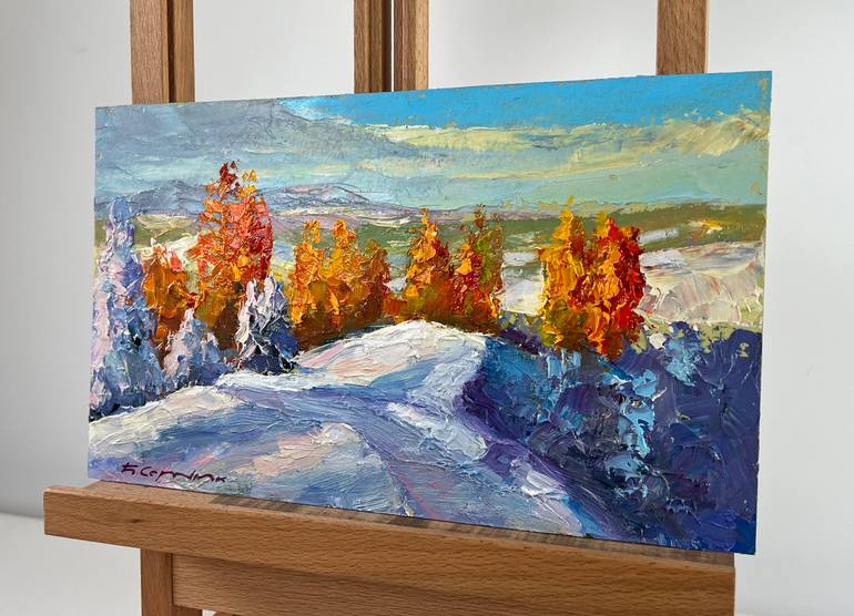 Original Impressionism Landscape Painting by Andrii Zhyvodorov