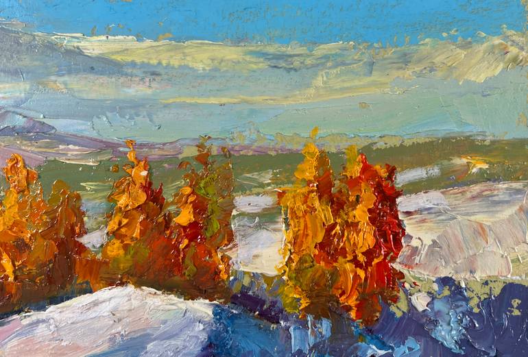 Original Impressionism Landscape Painting by Andrii Zhyvodorov