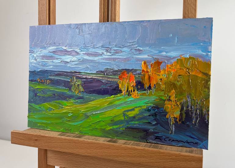 Original Impressionism Landscape Painting by Andrii Zhyvodorov