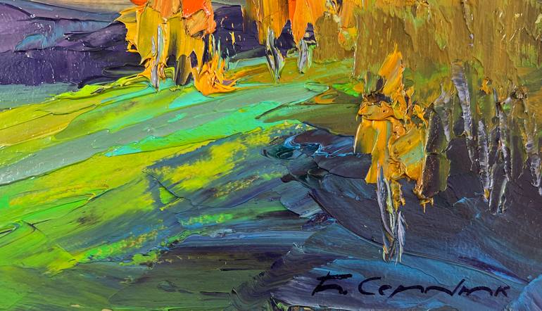 Original Impressionism Landscape Painting by Andrii Zhyvodorov