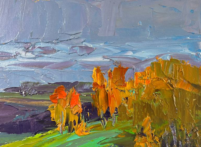 Original Impressionism Landscape Painting by Andrii Zhyvodorov
