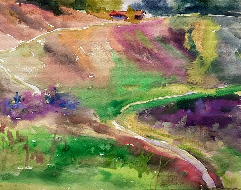Original Impressionism Landscape Painting by Andrii Zhyvodorov