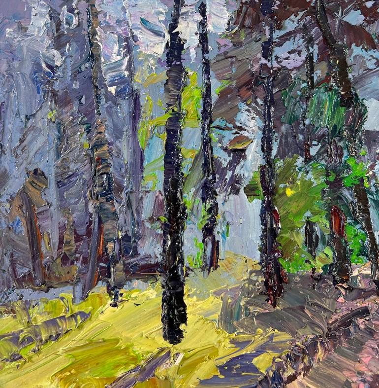 Original Impressionism Landscape Painting by Boris Serdyuk