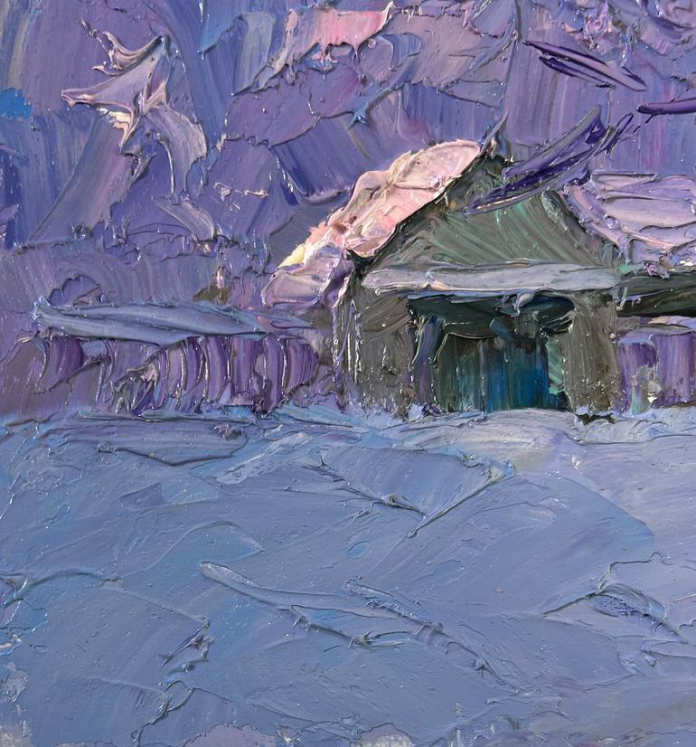 Original Impressionism Rural Life Painting by Andrii Zhyvodorov