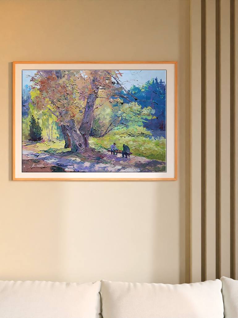 Original Impressionism Landscape Painting by Boris Serdyuk