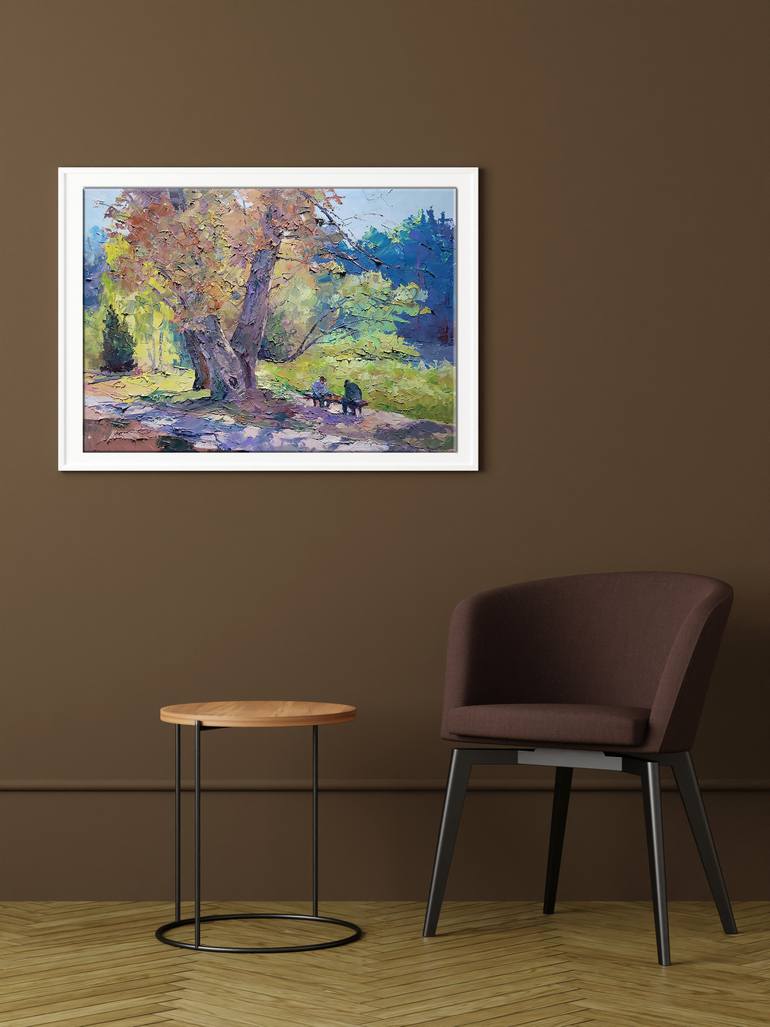Original Impressionism Landscape Painting by Boris Serdyuk