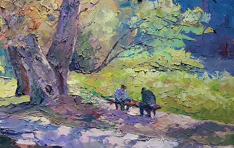 Original Impressionism Landscape Painting by Boris Serdyuk