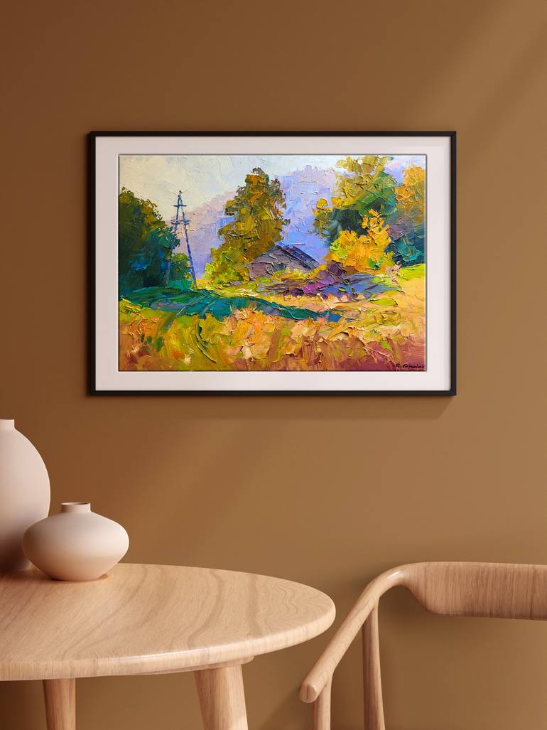 Original Impressionism Landscape Painting by Boris Serdyuk