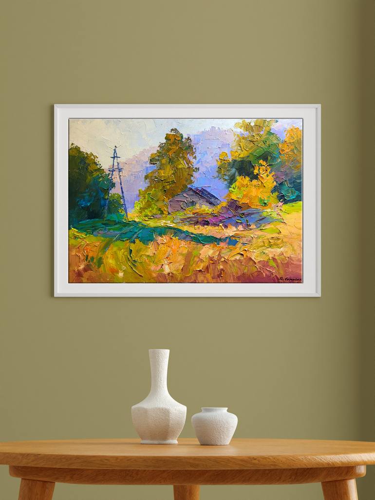 Original Impressionism Landscape Painting by Boris Serdyuk