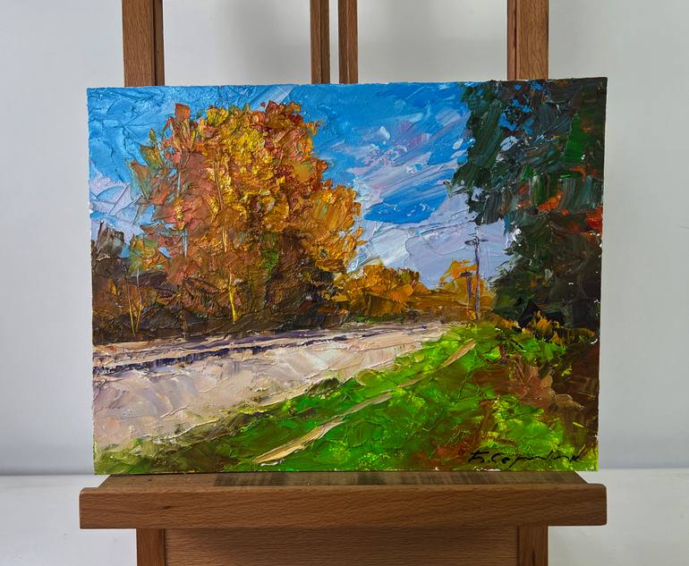 Original Impressionism Landscape Painting by Boris Serdyuk