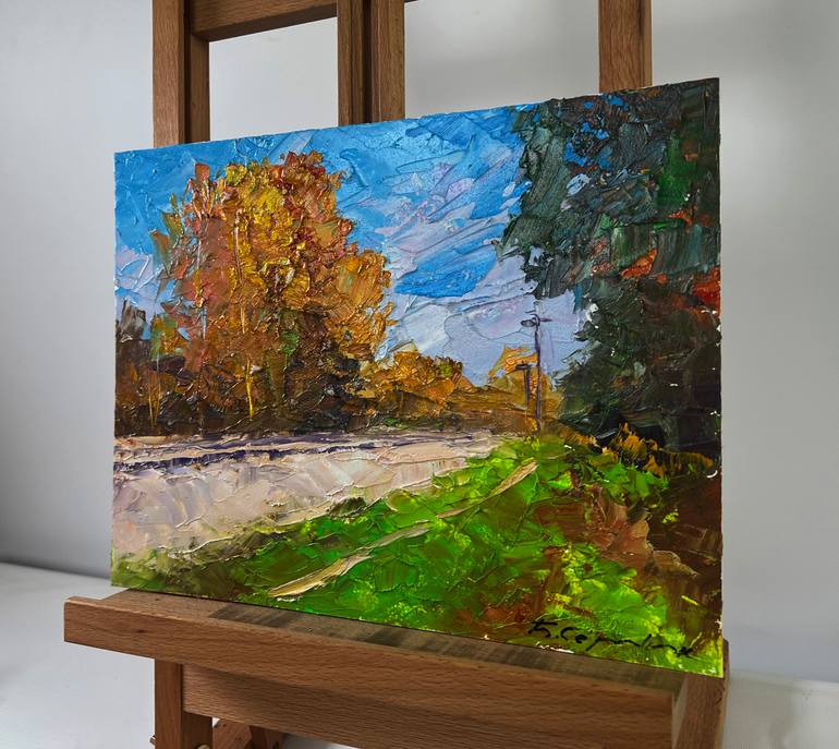 Original Impressionism Landscape Painting by Boris Serdyuk