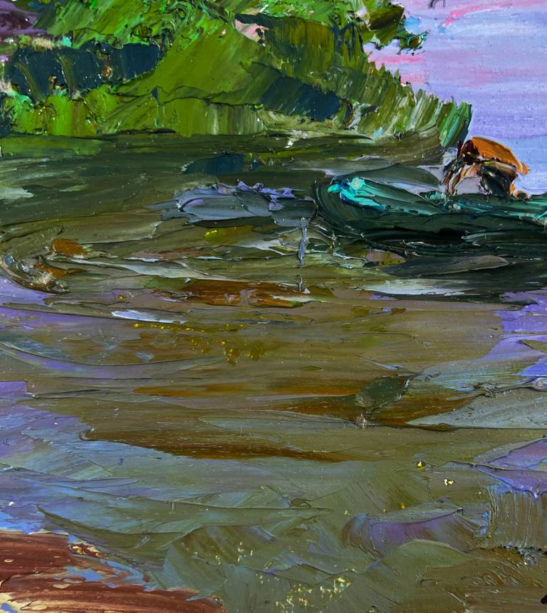 Original Impressionism Landscape Painting by Boris Serdyuk