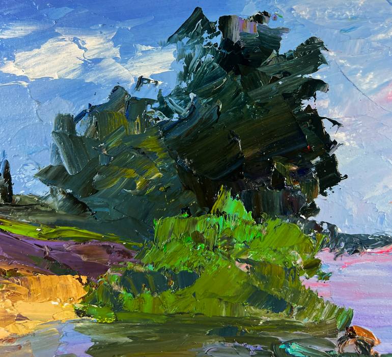 Original Impressionism Landscape Painting by Boris Serdyuk