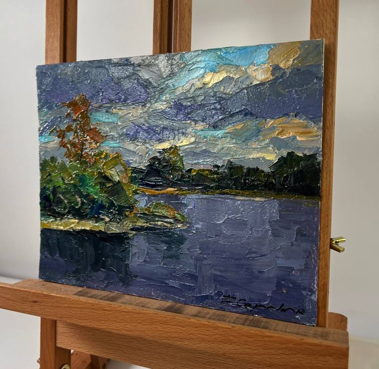 Original Impressionism Landscape Painting by Boris Serdyuk
