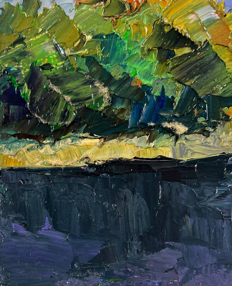 Original Impressionism Landscape Painting by Boris Serdyuk