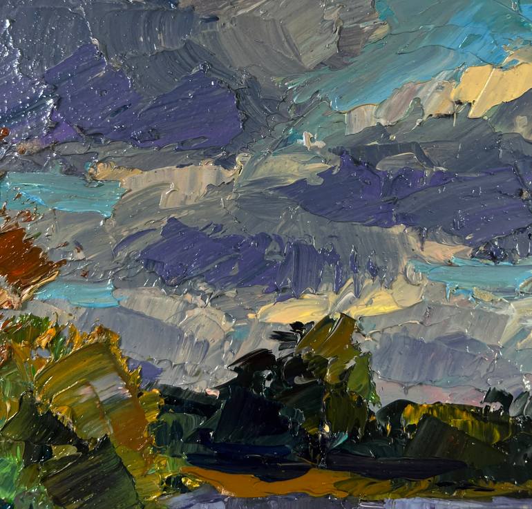 Original Impressionism Landscape Painting by Boris Serdyuk